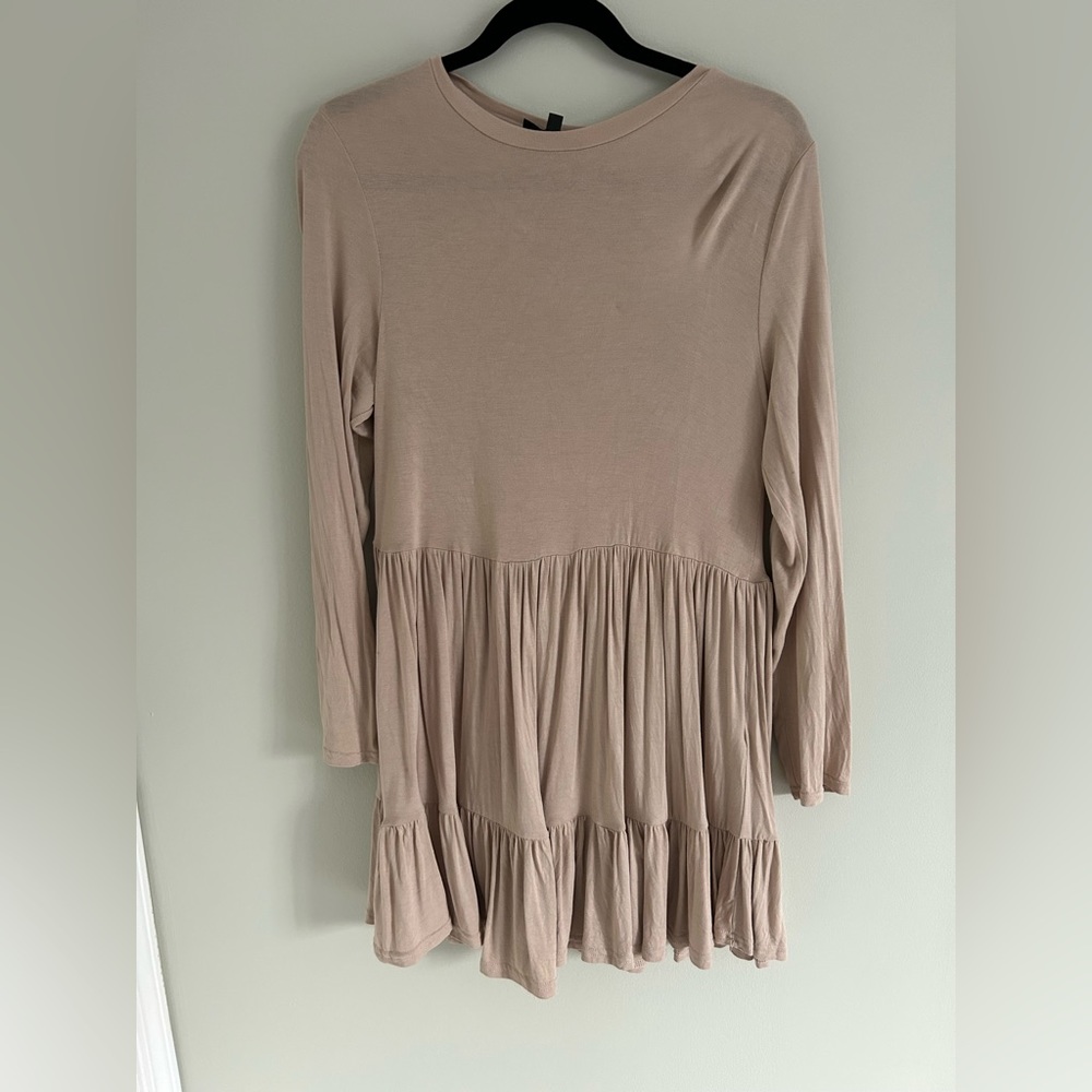 Misguided Flowy Tiered Mini Dress